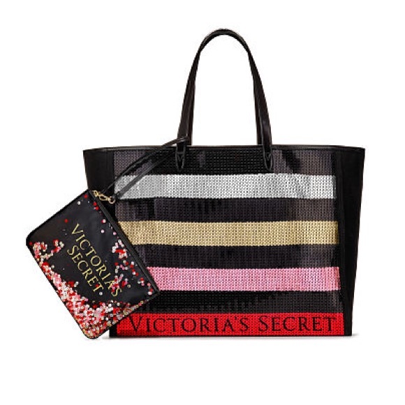 Victoria's Secret Handbags - Victoria’s Secret Black Sequin Tote!